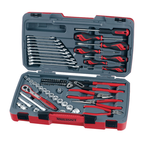 Teng 67Pc 3/8In Dr. Metric Socket & Tool Set