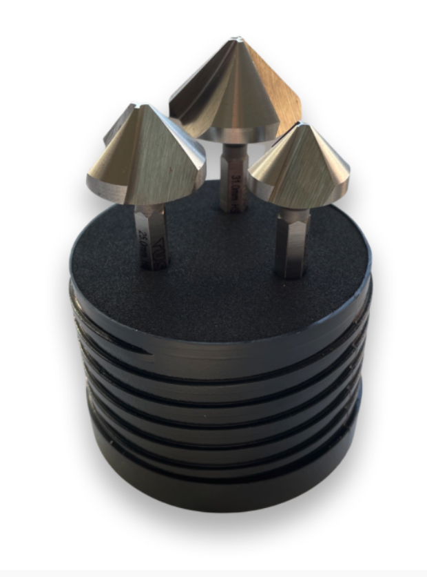 Tusk Hss Countersink 3Pc Set  20.5/25/31 Qc Hex M35 5% Cobalt