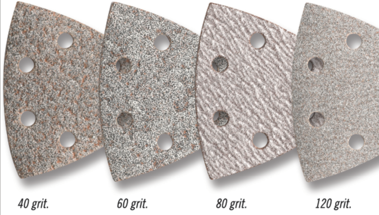 Tusk Multi Tools Triangle Sandpaper 40 Grit  10Pc Pack