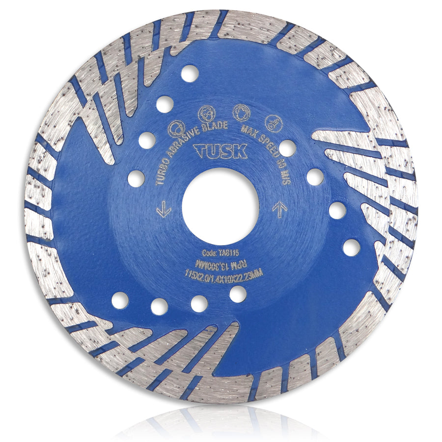 Tusk Turbo Abrasive Blades 125 X 2.0/1.4 X 10 X 22.23(20)