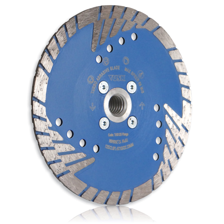 Tusk Turbo Abrasive Blades - 180 X 2.6/1.6 X 10 X 25.4(22.23) With M14 Flange