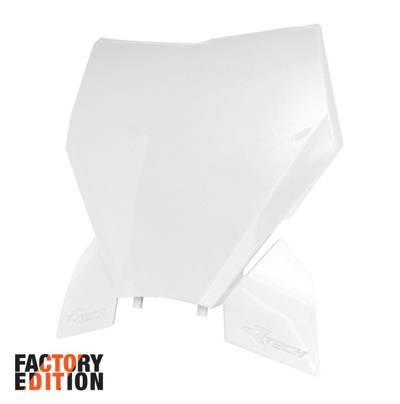 Front Numberplate Rtech Factory Ktm 125Sx 250Sx 250Sx-F 350Sx-F 450Sx-F 23-24 White