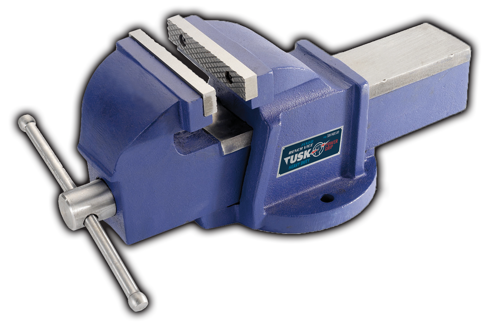 Tusk Heavy Duty Bench Vice 125mm Matt Blue