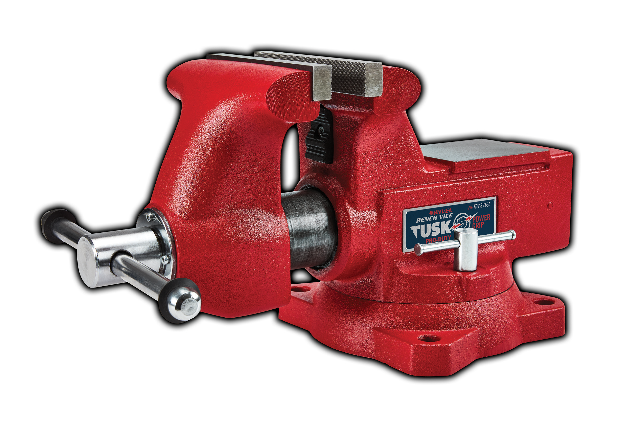 Tusk Swivel With Anvil & Pipe Jaws Bench Vice 165mm