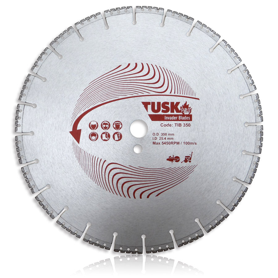 Tusk Invader Blades 350 X 3.0/2.2 X 5 X 25.4Ph