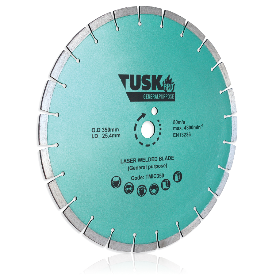 Tusk General Purpose Blades - 350 X 3.2/2.2 X 12 X 25.4Ph