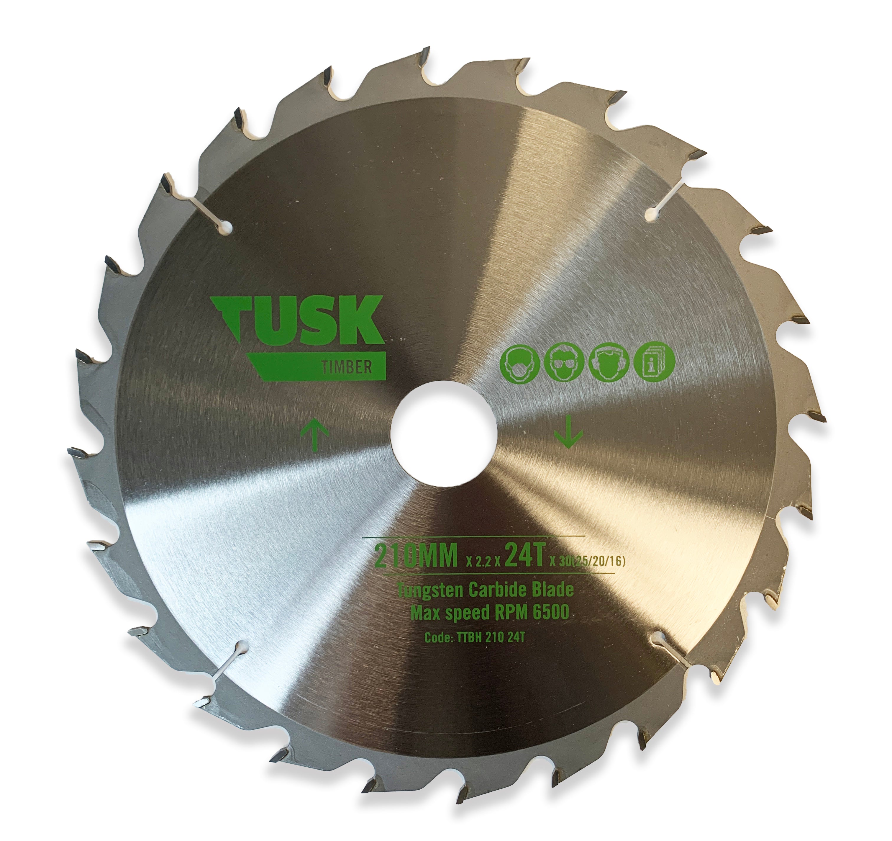 Tusk Timber Tungsten Carbide Blades - 210 X 2.5/1.6 X 60T X 30 (25/20/16)