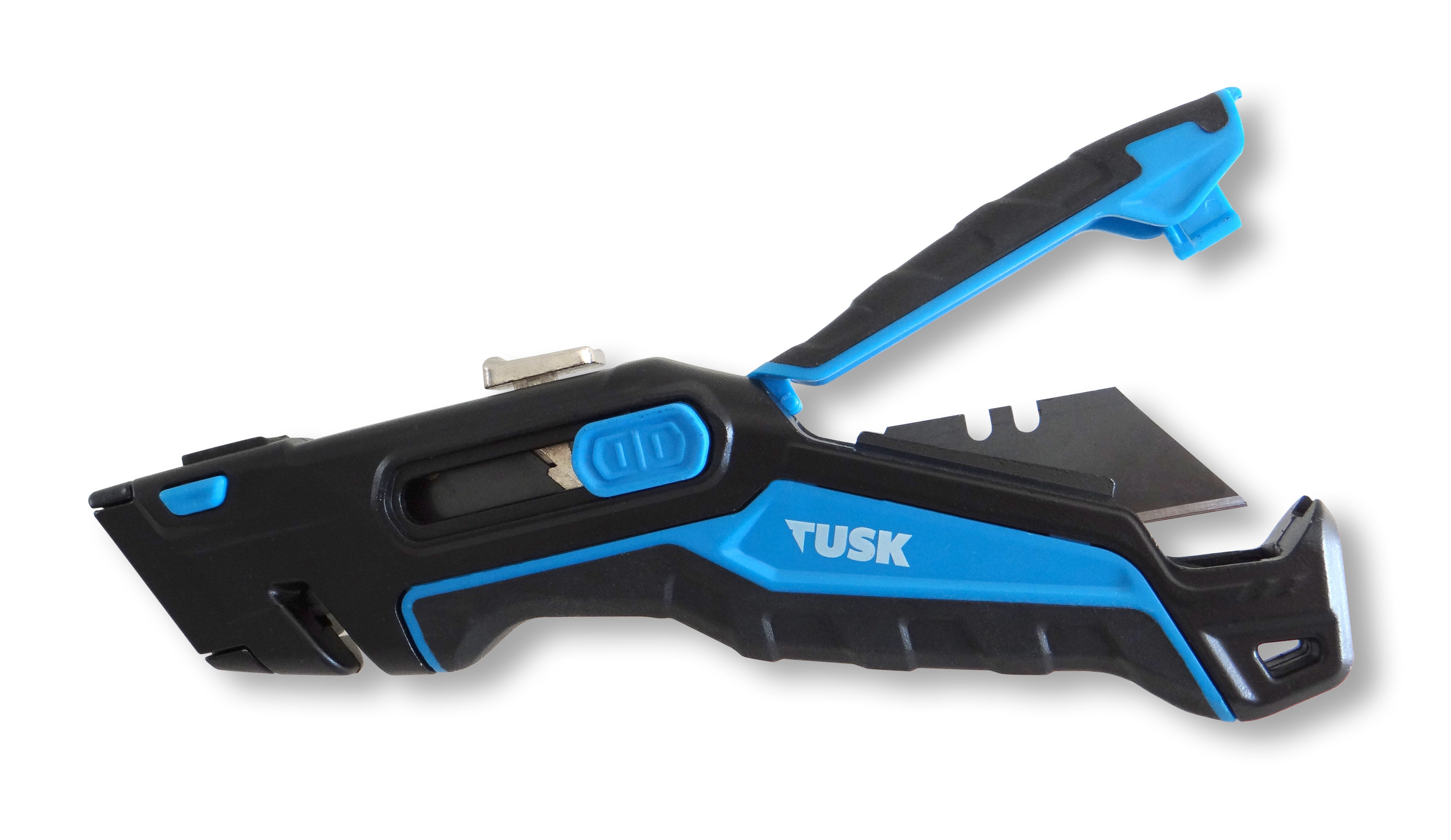 Tusk Retractable Utility Knife With 3 Pcs Blades