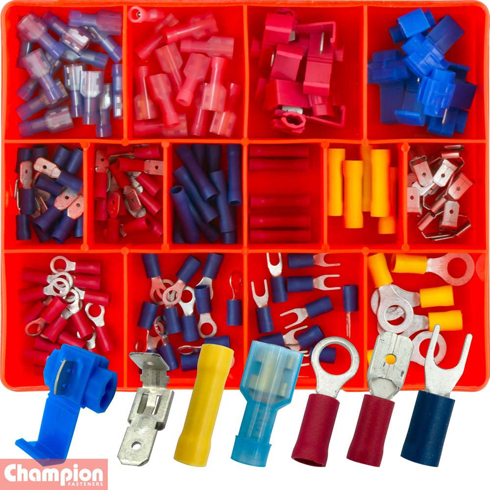 Champion 136pc Crimp Type Insul Wiring Terminal Assortment