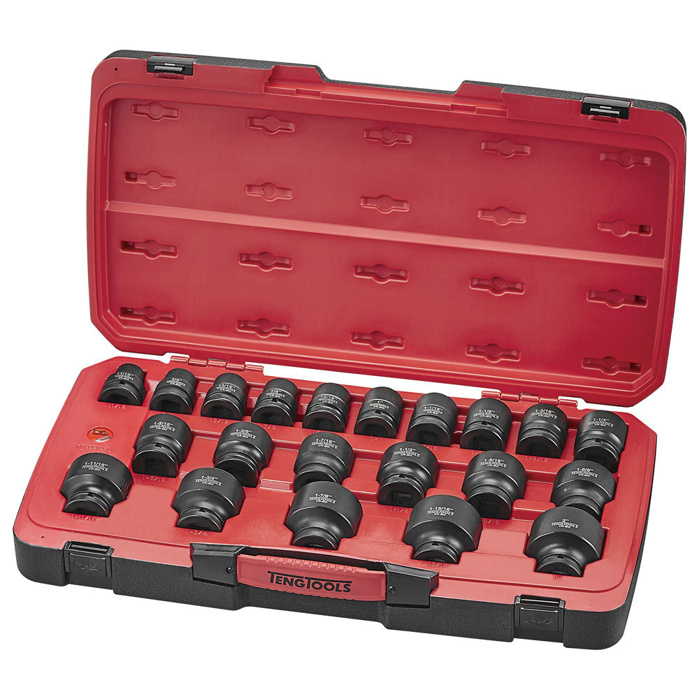 Teng 23Pc 3/4In Dr. Af Reg. Impact Socket Set 6-Pnt