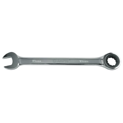 Ampro Geared Wrench 22Mm Mirror Finish 72 Tooth
