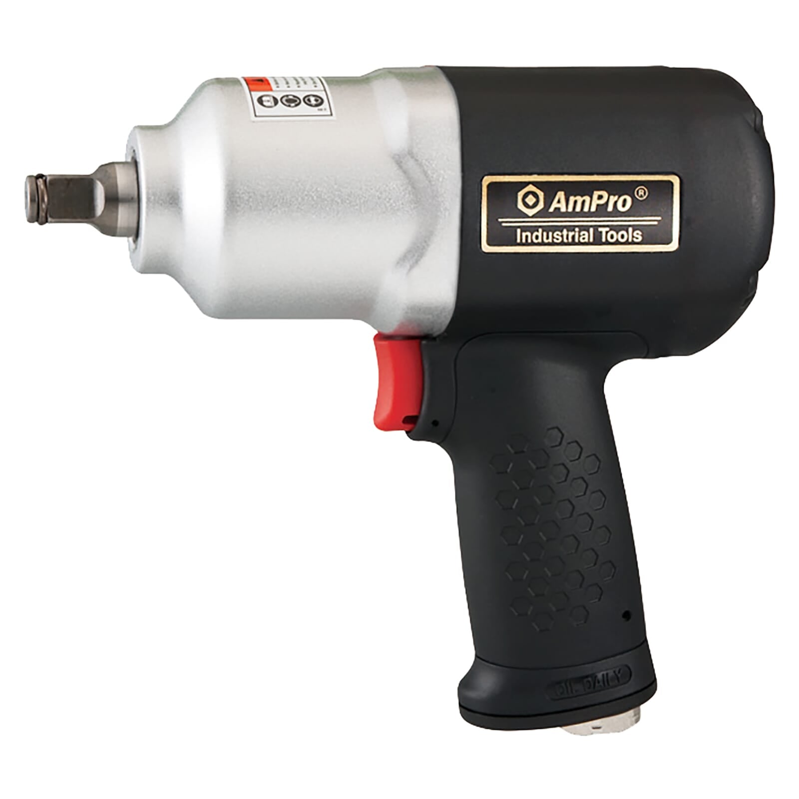AmPro Heavy Duty Air Impact Wrench 1/2"Dr Twin Hammer