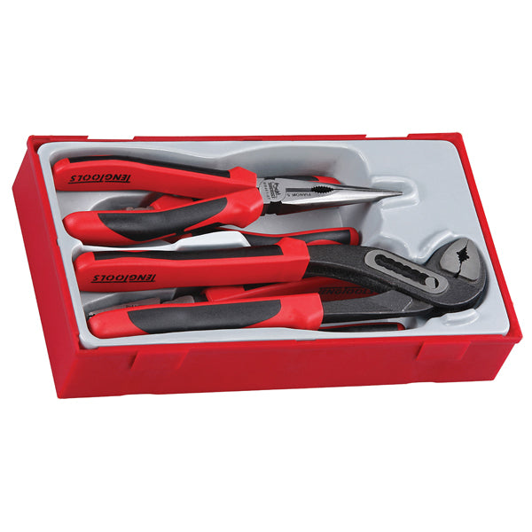 Teng 4Pc Mb Tpr Grip Plier Set - Tc-Tray