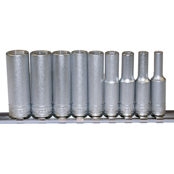 Teng 9Pc 1/4In Dr. Metric Deep Socket Set 4-13Mm 6Pnt