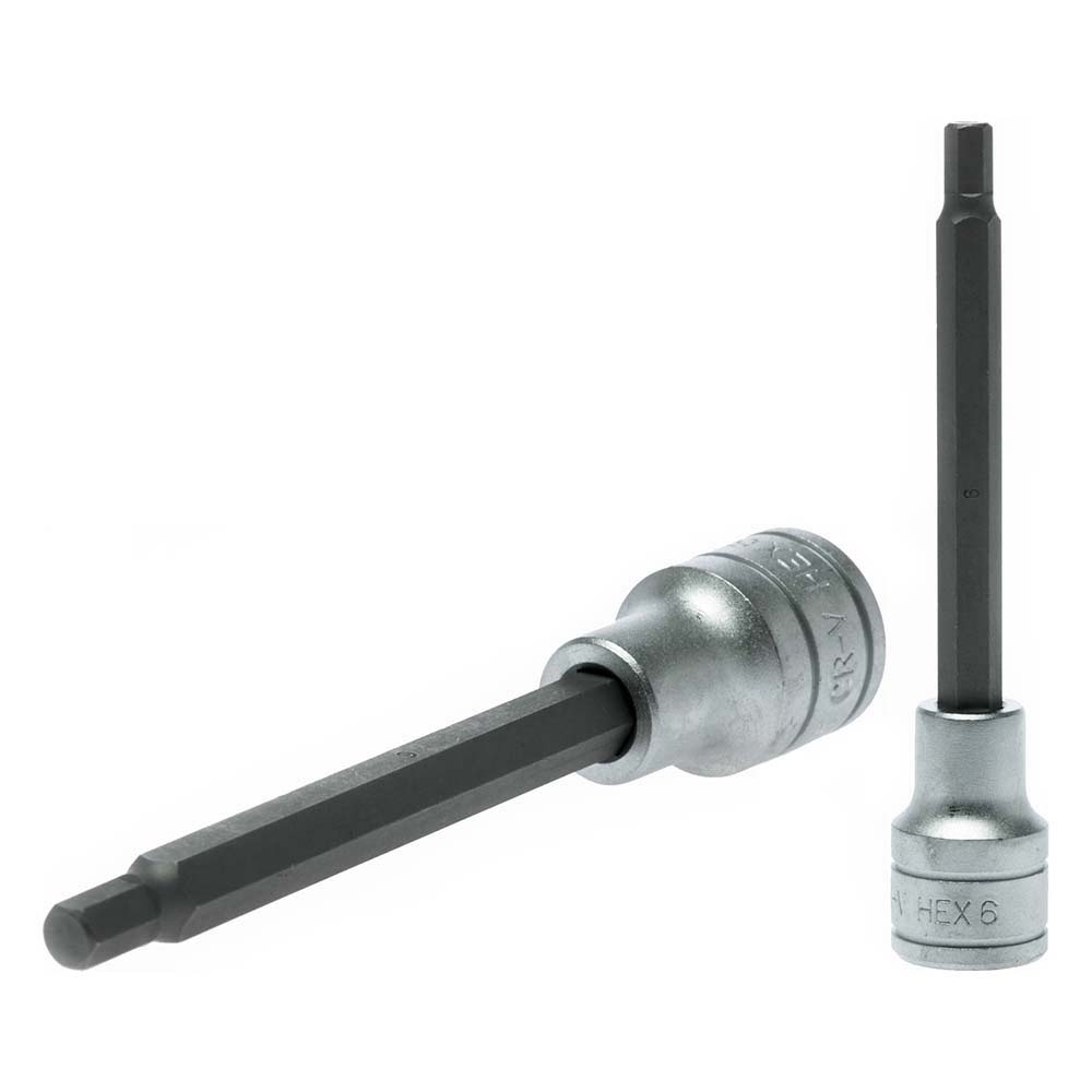 Teng 1/2In Dr. Bit Socket Hex 6Mm X 115Mm (L)