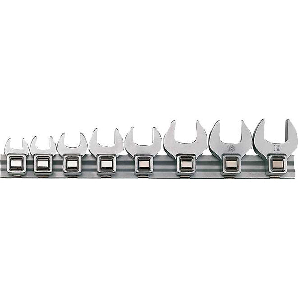 Teng 8Pc Mm Crowfoot Wrench Set 10-19Mm