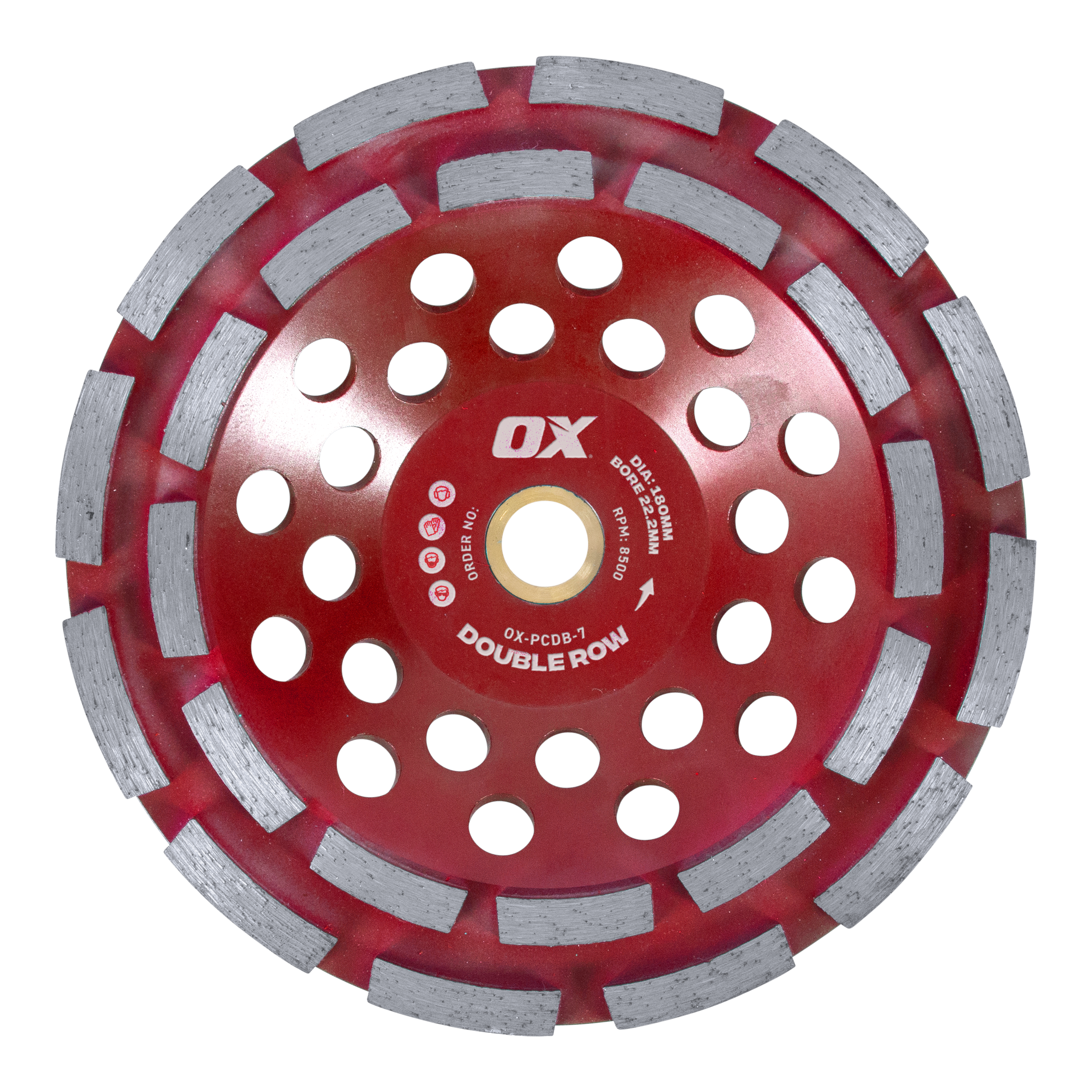 OX Pro 7" Double Row Cup Wheel - 22.2mm bore