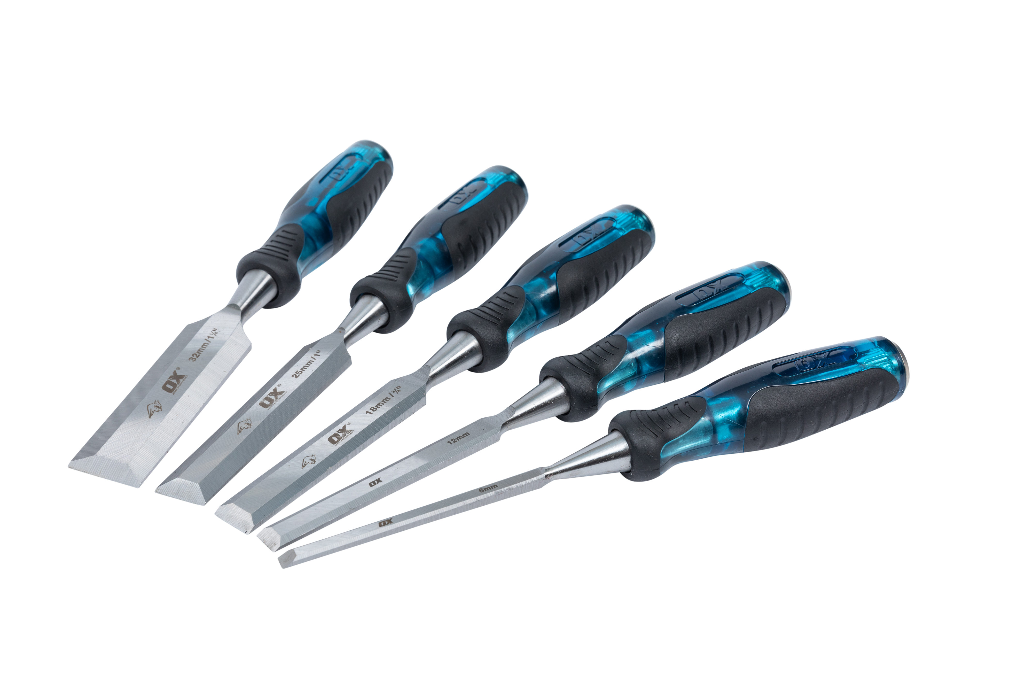 OX Pro 5pce Wood Chisel Set