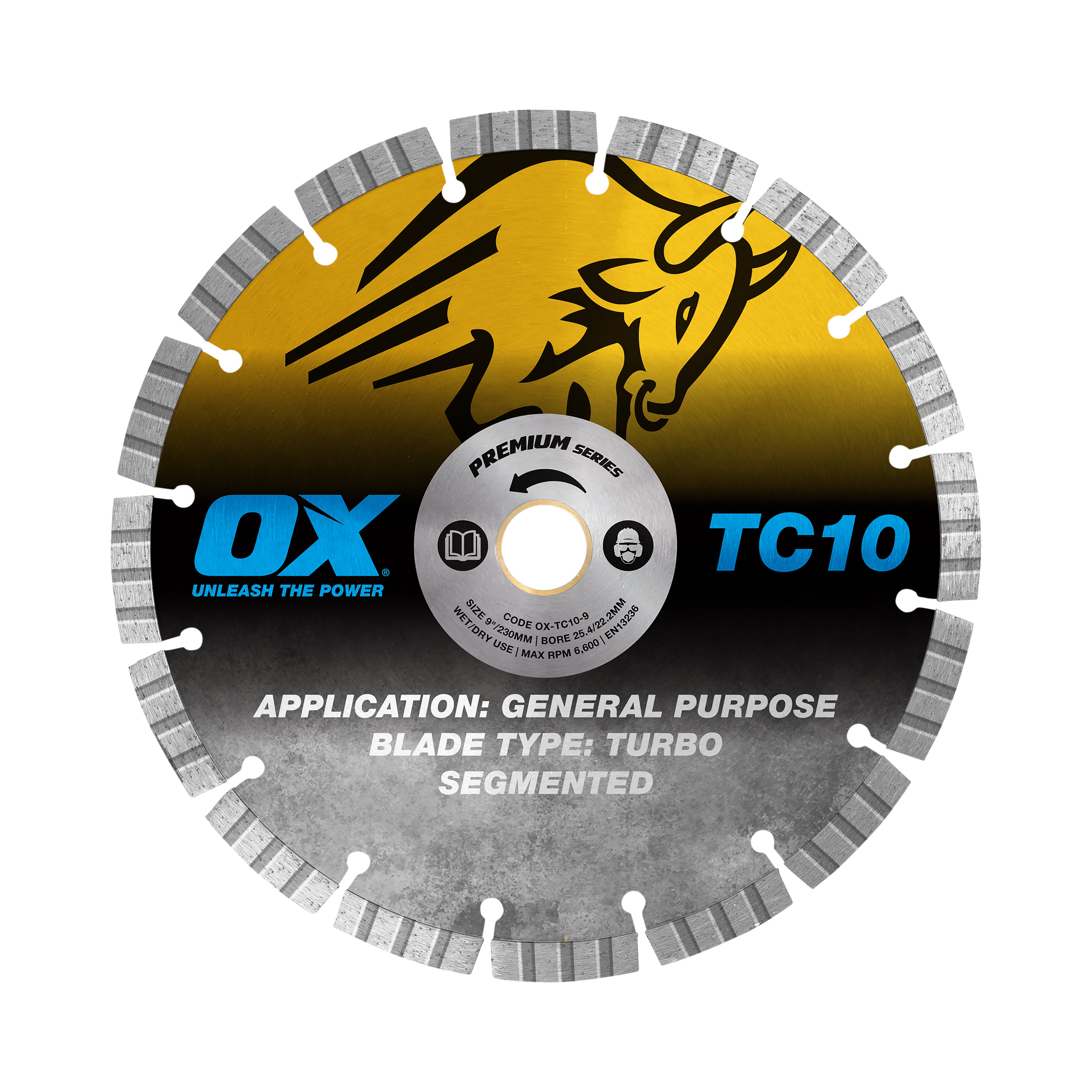Trade General Purpose / Concrete Diamond Blade | Diameter: 9" / 230mm | Bore: 7/8" - 5/8" / 22mm - 15mm