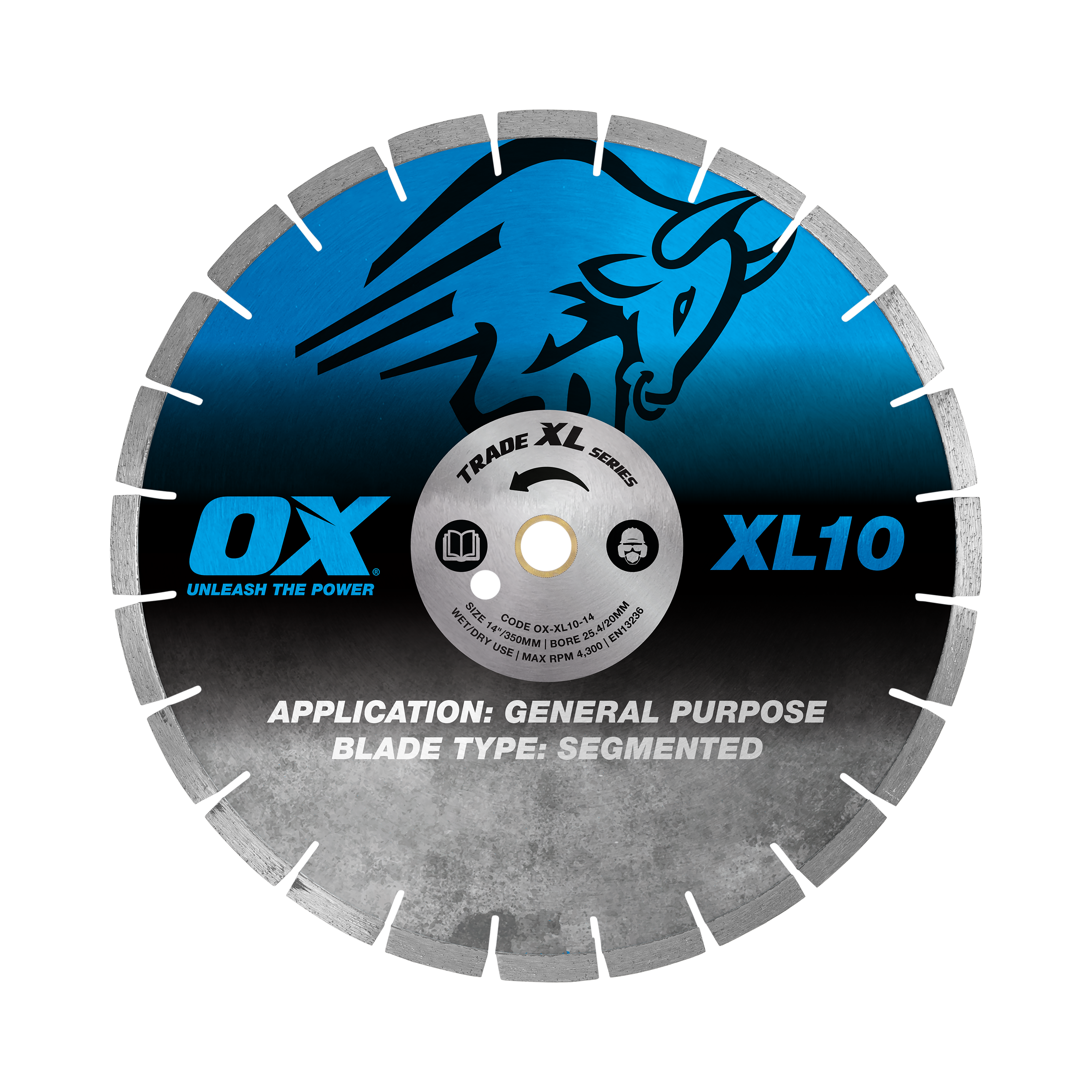 OX Trade XL-10 Segmented Diamond Blade - General Purpose - 14"