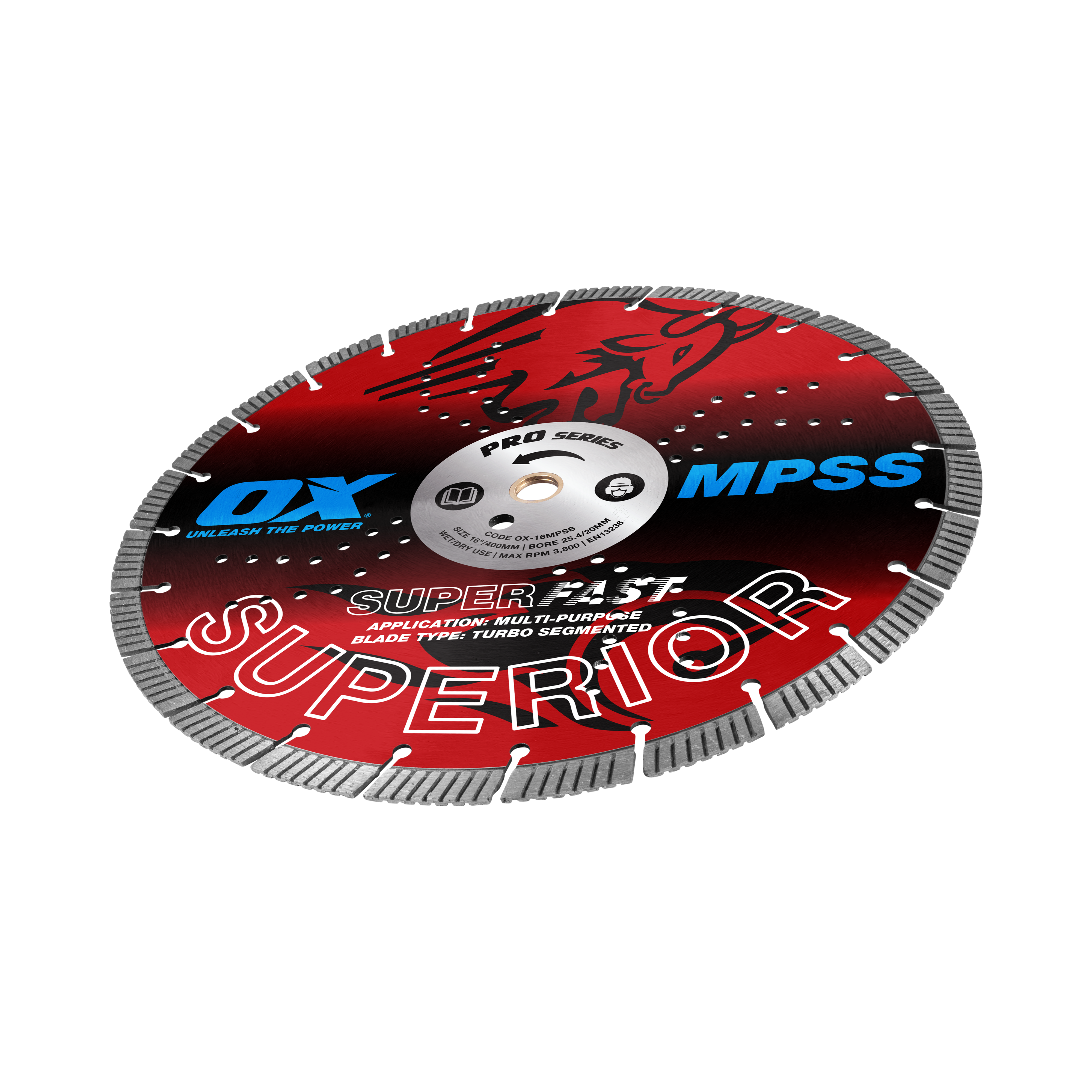 OX Pro Superior Superfast Turbo Segmented Blade 400mm - Multi-Purpose
