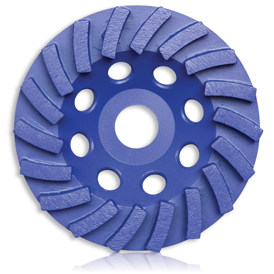 Tusk Segmented Turbo Cup Grinding Wheel - 125 X 8 X 12T X 22.23 Middle Bond 80/100