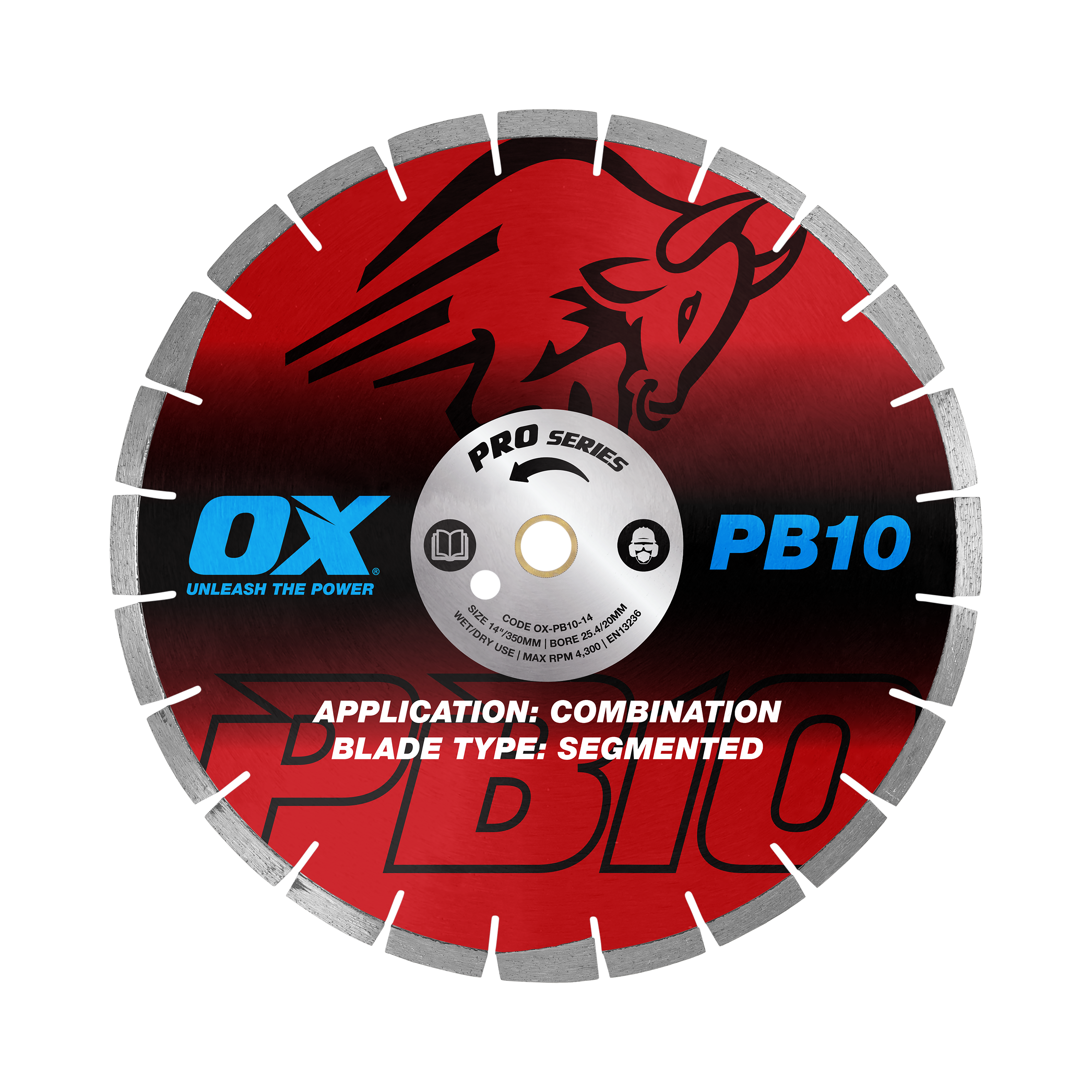 Pro Segmented Combination Diamond Blade | Diameter: 14" / 356mm | Bore: 1" - 20mm