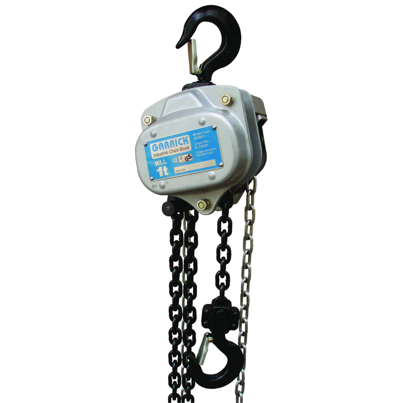 Garrick Chain Blocks - Load Limited 5T x 6m Lift