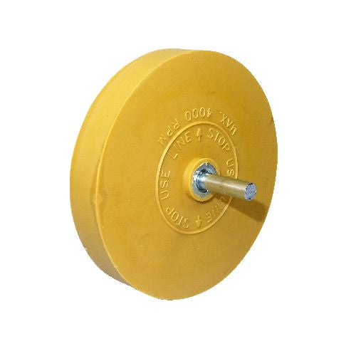 Eraser Wheel with 6mm plain spindle
