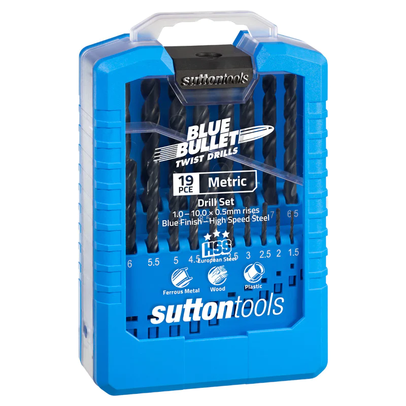 Sutton Tools 19 Piece Blue Bullet Jobber Drill Set