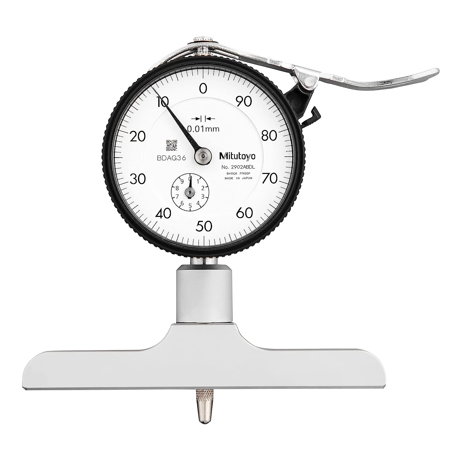 Mitutoyo Dial Depth 0-200Mm X 100Mm Base