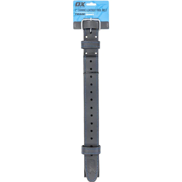 OX Black Leather Belt - 2"