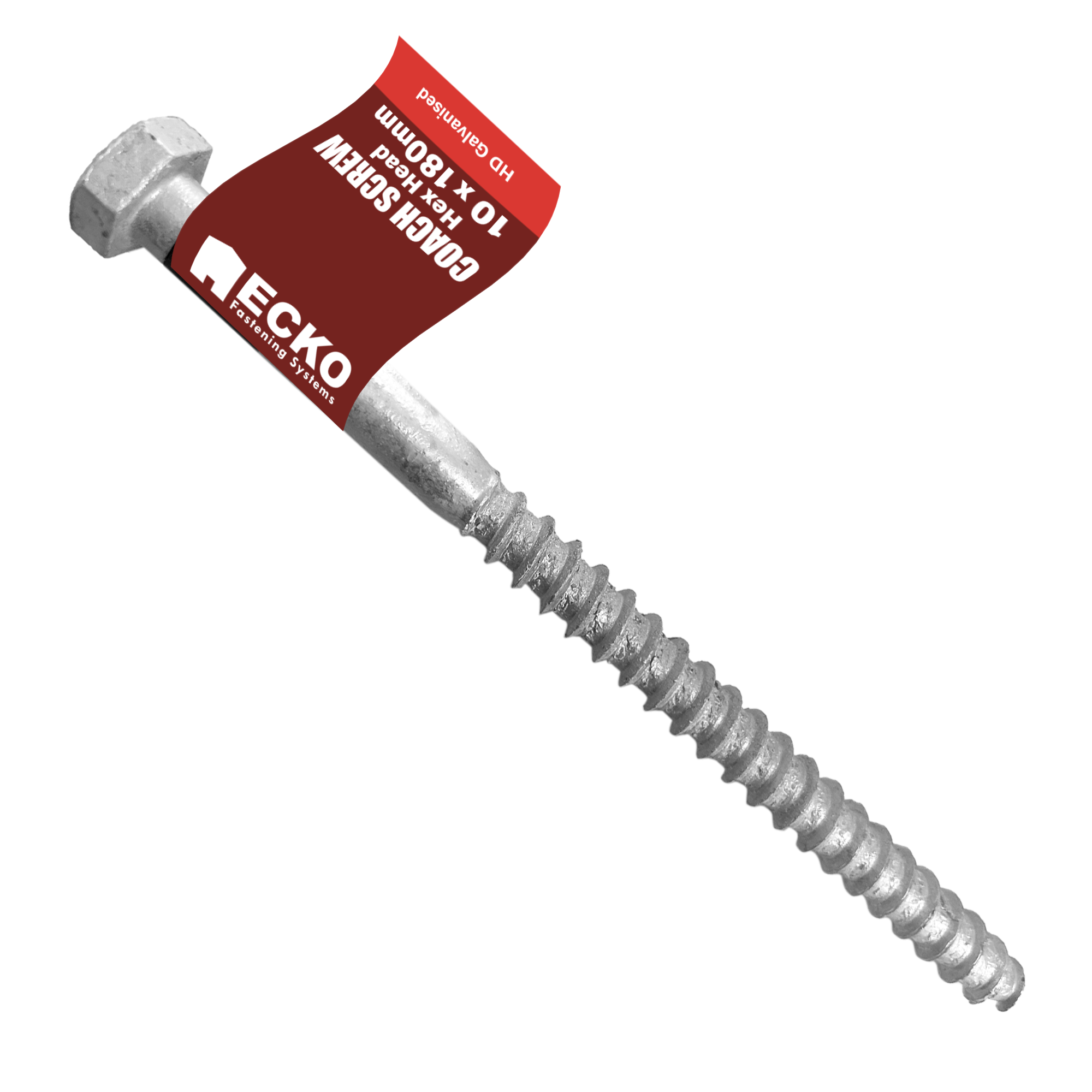Ecko Coach Screw M12 X 50Mm Stainless (25 Pack)