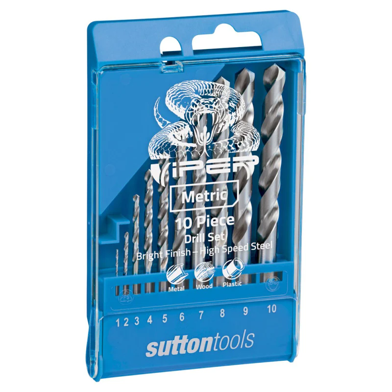 Sutton Tools 10 Piece Viper Jobber Drill Set