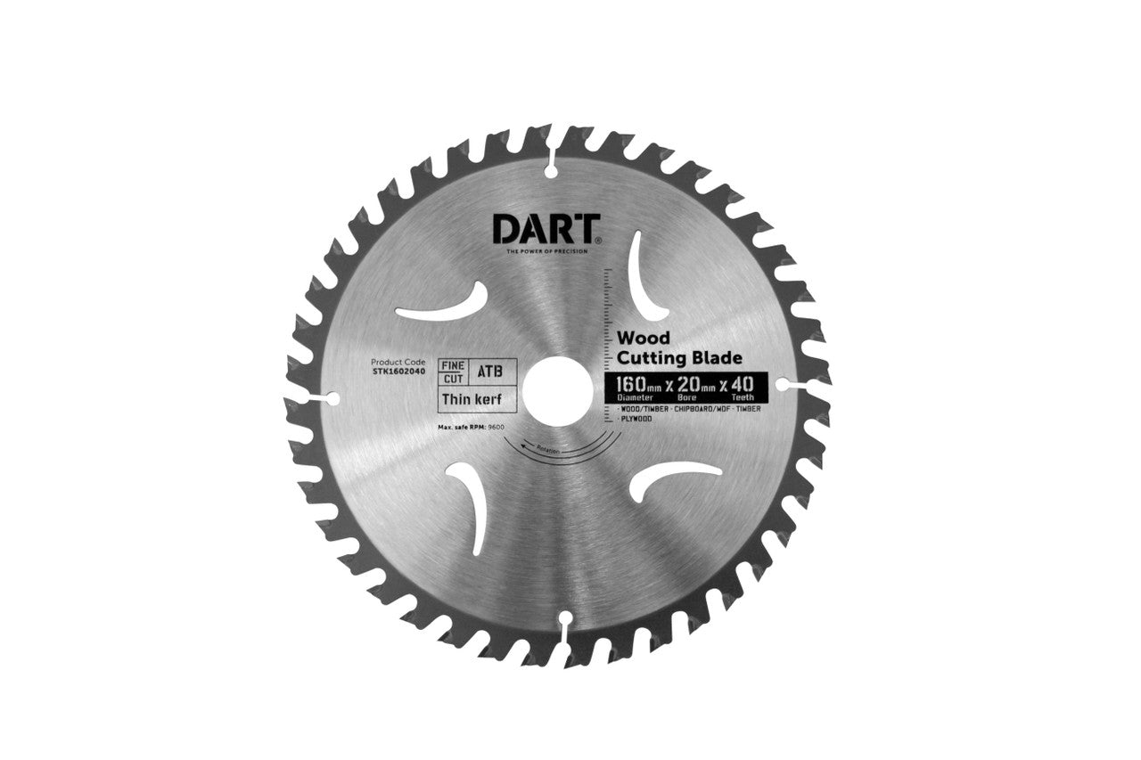 DART Timber Blade 160mm x 40T x 20mm Bore