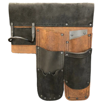 OX Pro Tan & Black Leather Tool Pouch