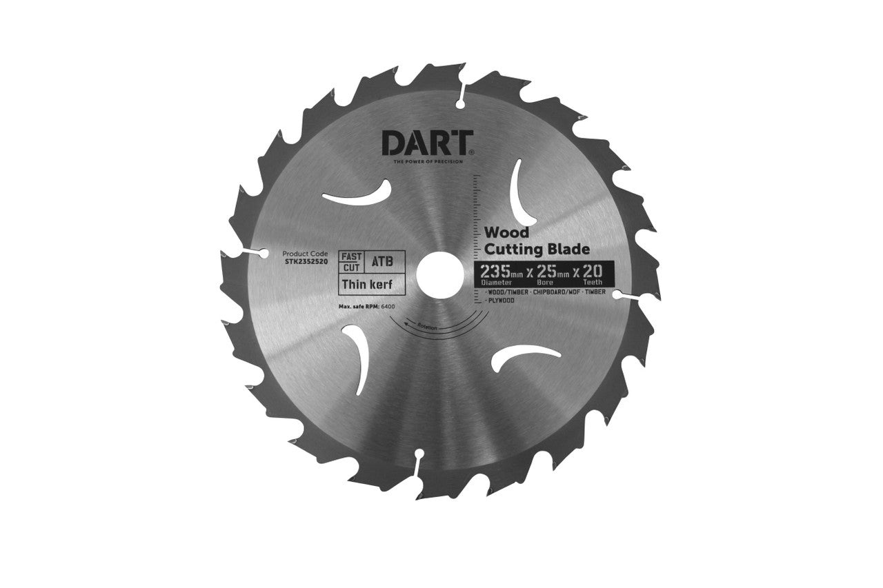 DART Timber Blade 235mm x 20T x 25mm Bore