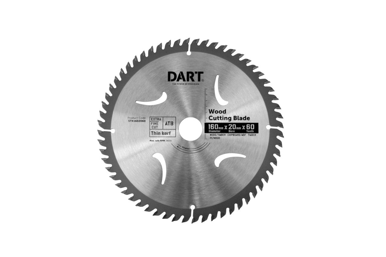 DART Timber Blade 160mm x 60T x 20mm Bore