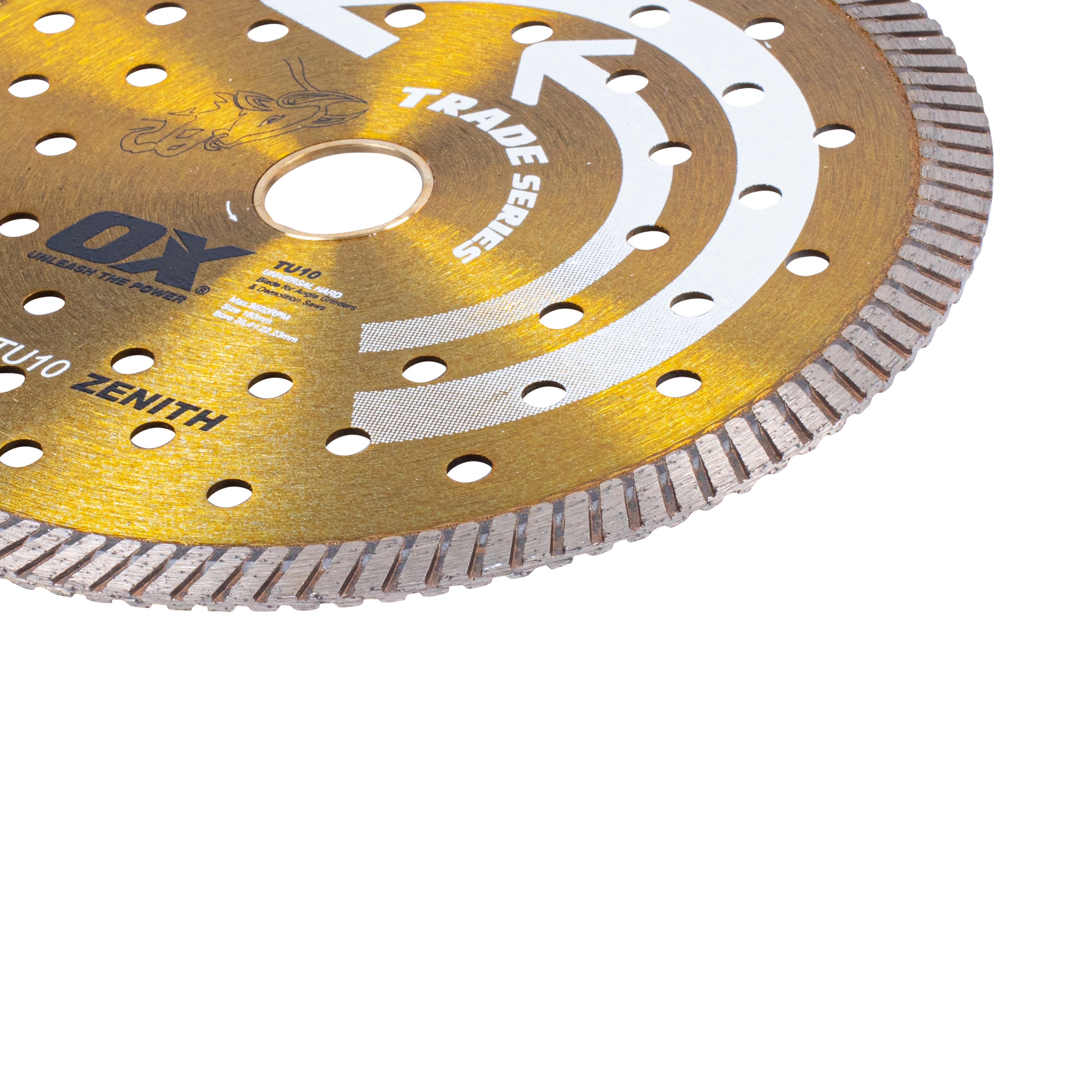 Trade Turbo Universal/Hard Diamond Blade | Diameter: 7" / 180mm | Bore: DM-7/8" - 5/8" / 22mm - 15mm