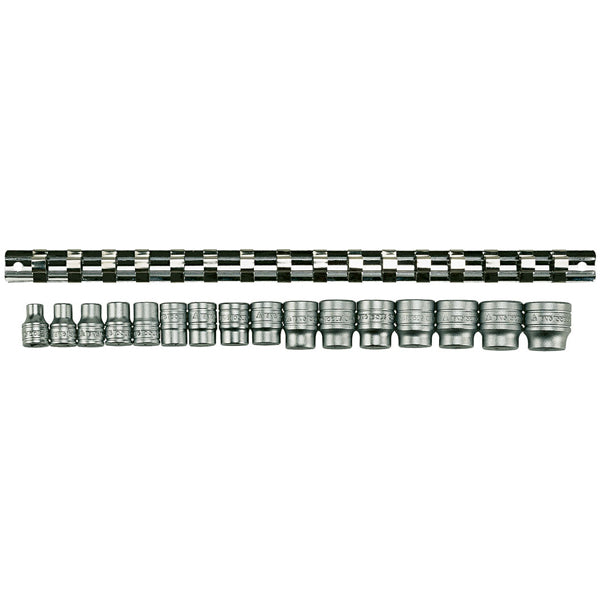 Teng 16Pc 3/8In Dr. Mm Socket Set 7-22Mm 6Pnt