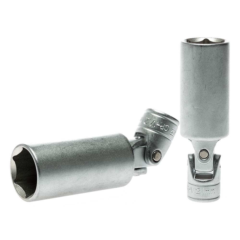 Teng 3/8In Dr. Uni-Joint Spark Plug Socket 21Mm