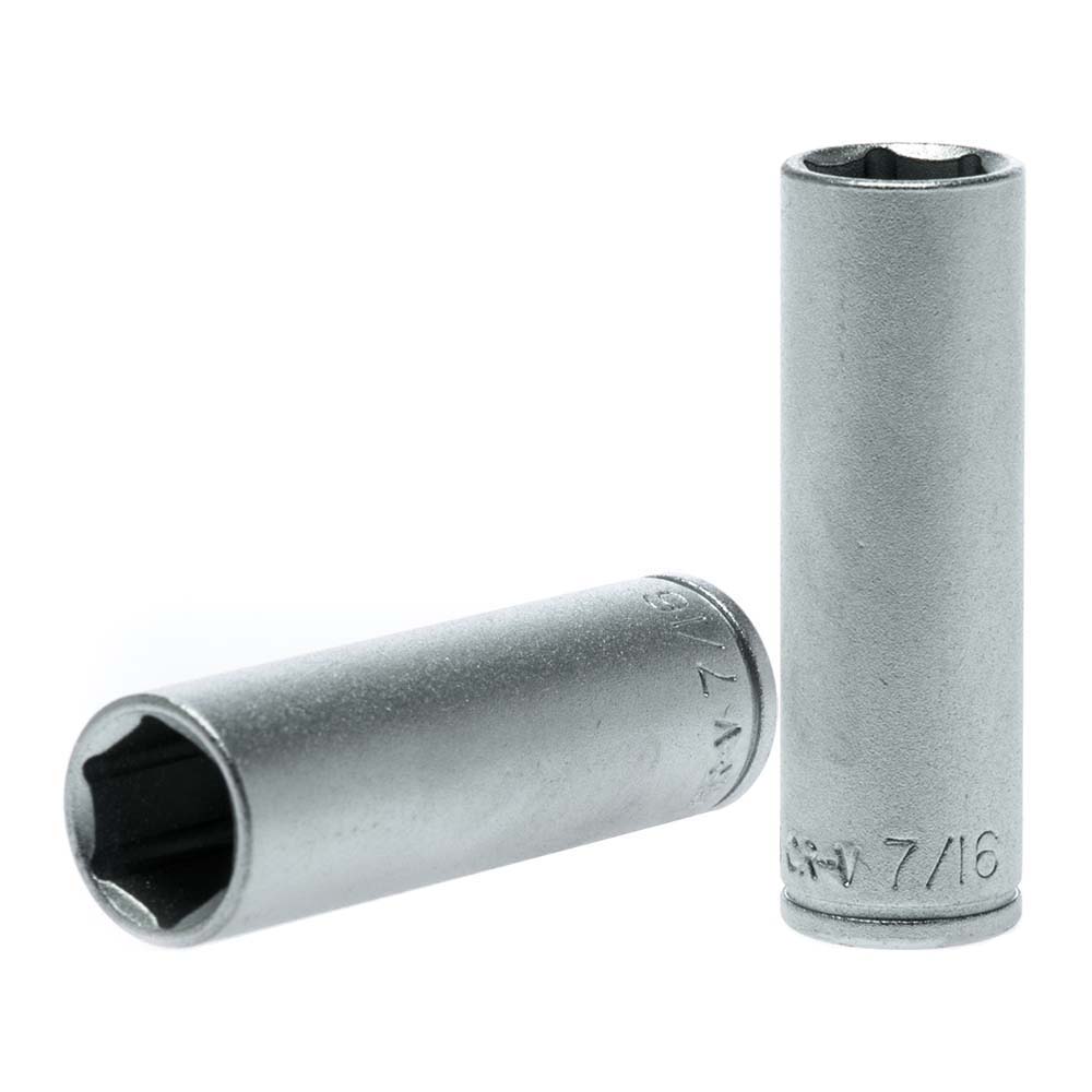 Teng 1/4In Dr. Deep Socket 7/16In