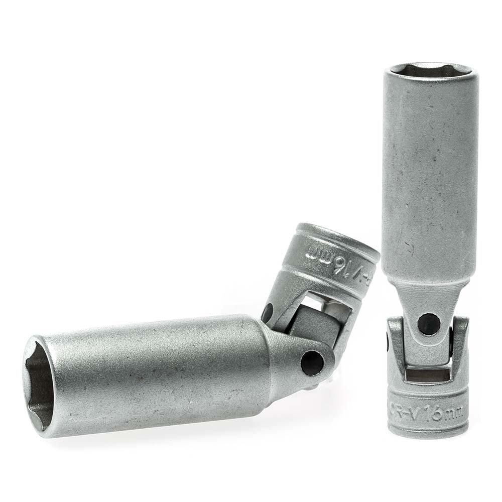 Teng 3/8In Dr. Uni-Joint Spark Plug Socket 16Mm
