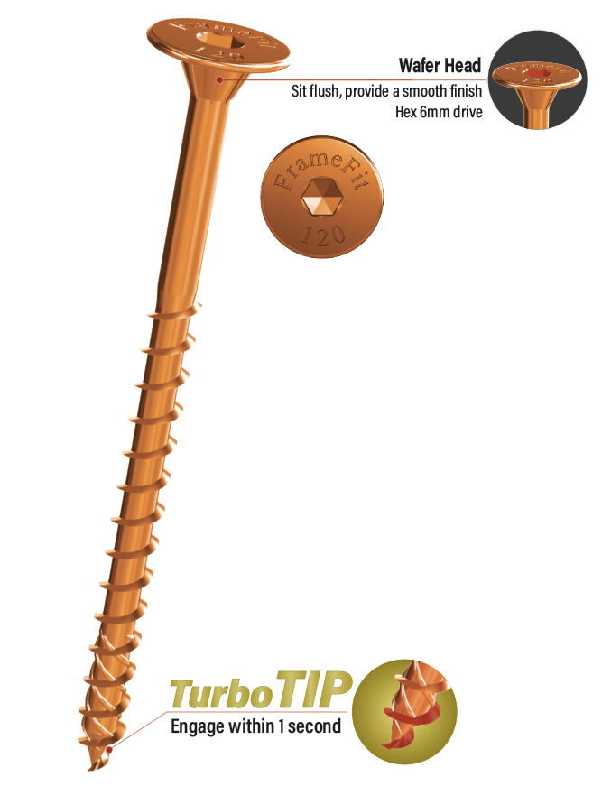FrameFit 120mm Top Plate Fixing Screws (350 Tub)