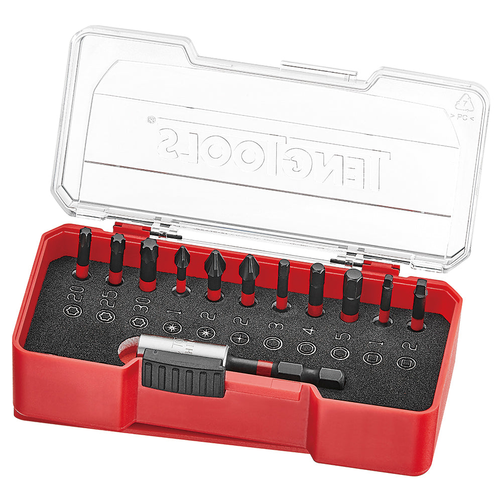 Teng 12Pc Impact Bits Set (Rob-Hex-Ph2G-Pz-Tx)