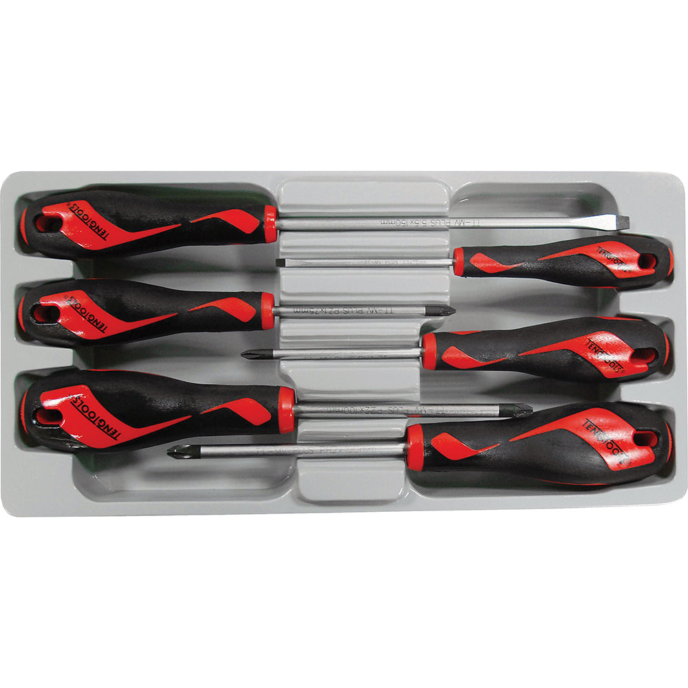 Teng 6Pc Md Fl-Ph Screwdriver Set