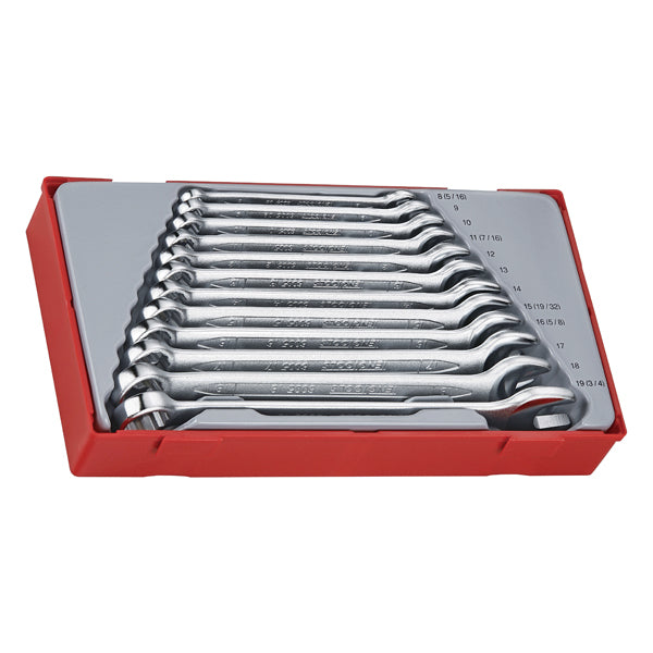 Teng 12Pc Combination Spanner Set 8-19Mm - Tc-Tray