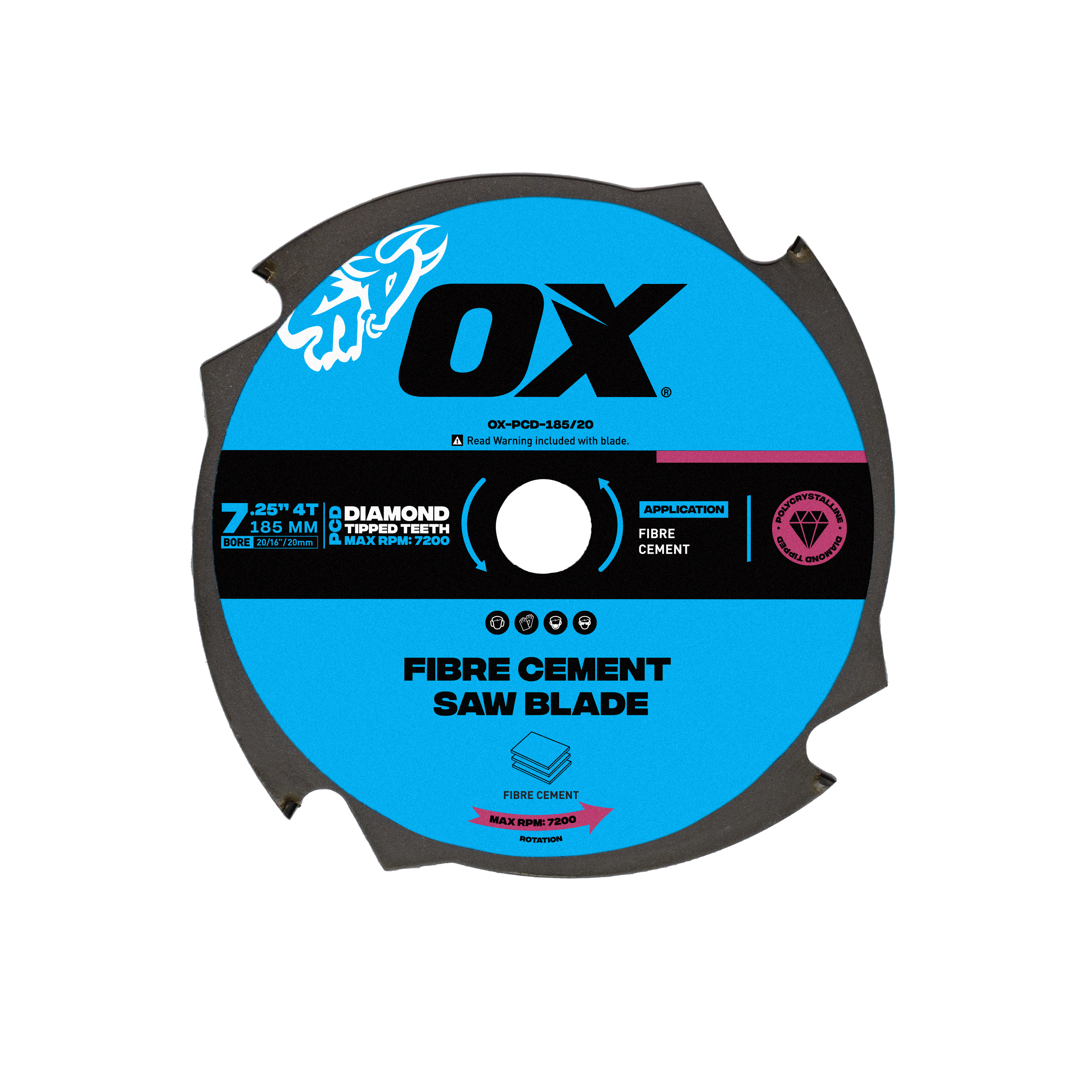 Pro Fibre Cement 185mm Circular Saw Blade | 4T