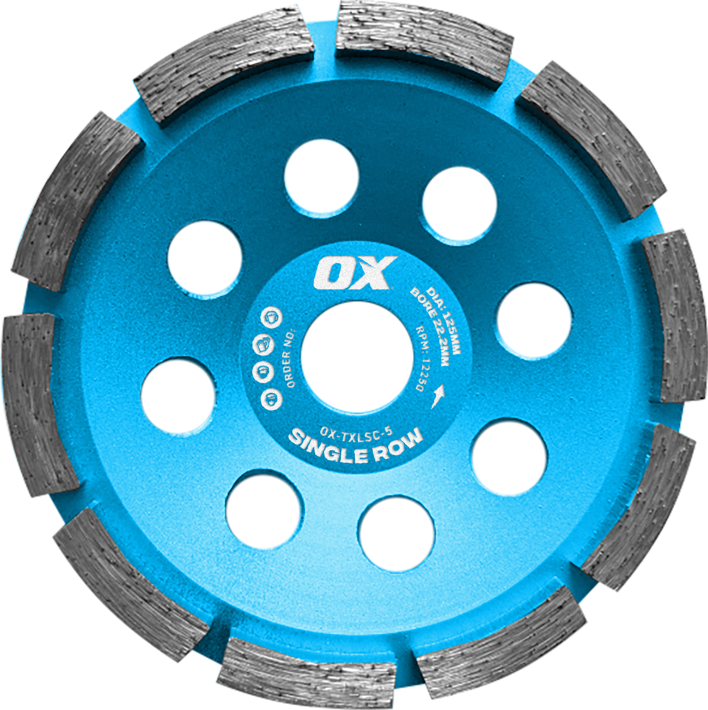 OX Trade XL 5" Single Cup Wheel - 22.2mm Bore