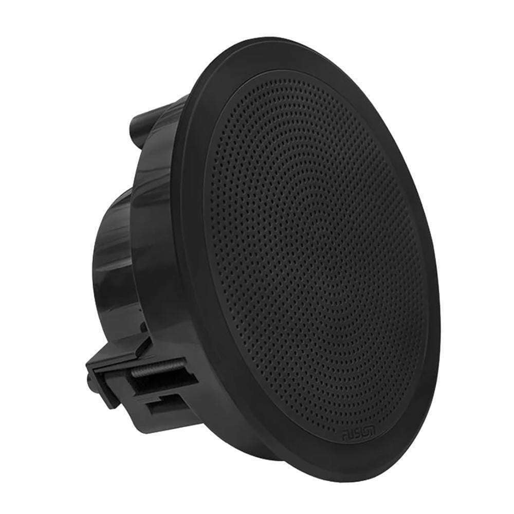 Fusion 6.5" 120-Watt Round Black Flush Mount Marine Speakers